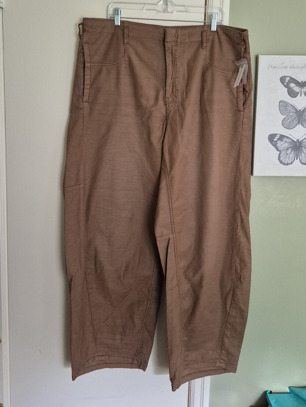NWT RARE Anthroplogie The Vintage Full Length Barrel Leg, US34